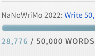 NaNoWriMo 2022 Total Word Count